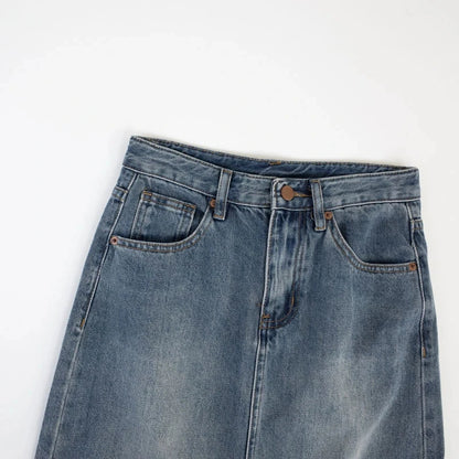 Metro Edge Denim Skirt