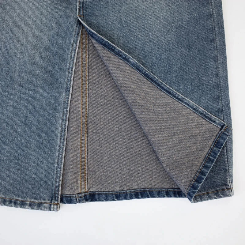 Metro Edge Denim Skirt