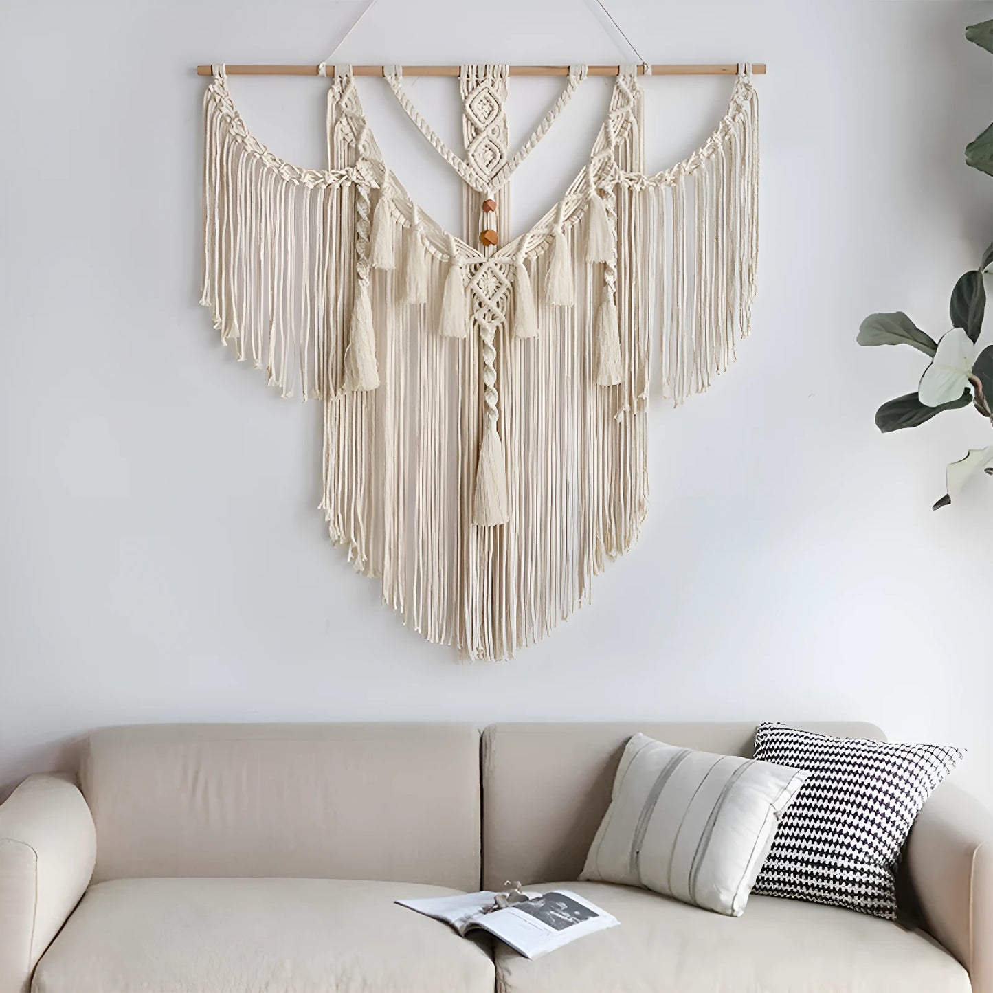 Tranquil Twists Macramé Tapestry