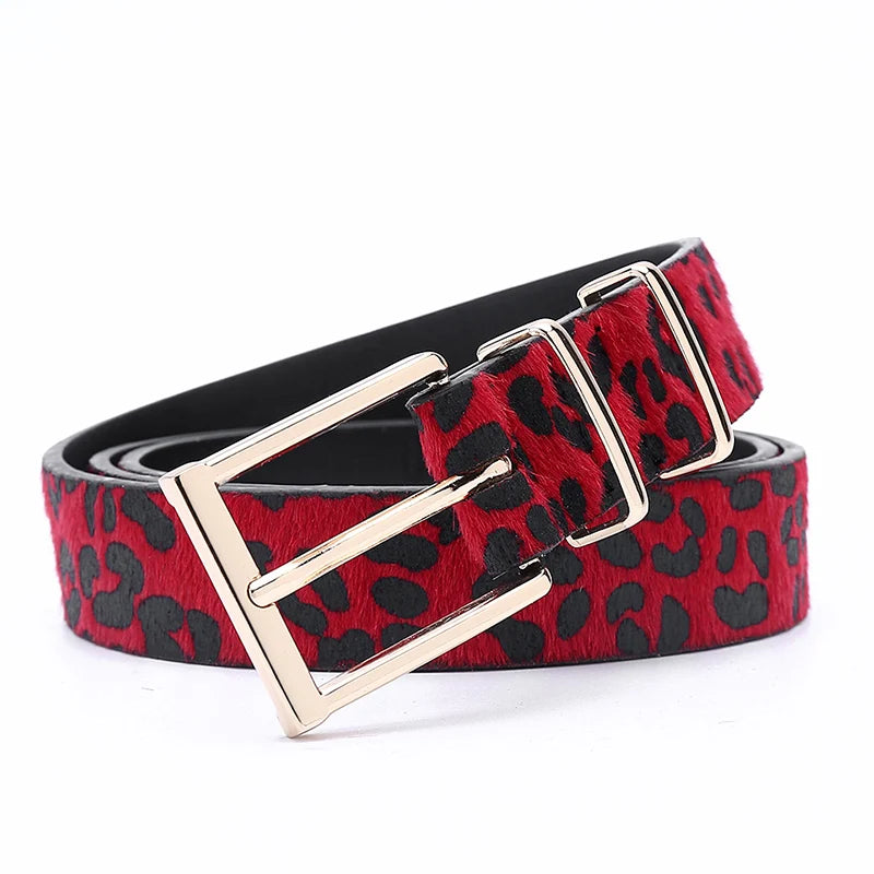 Feline Leopard Print Belt