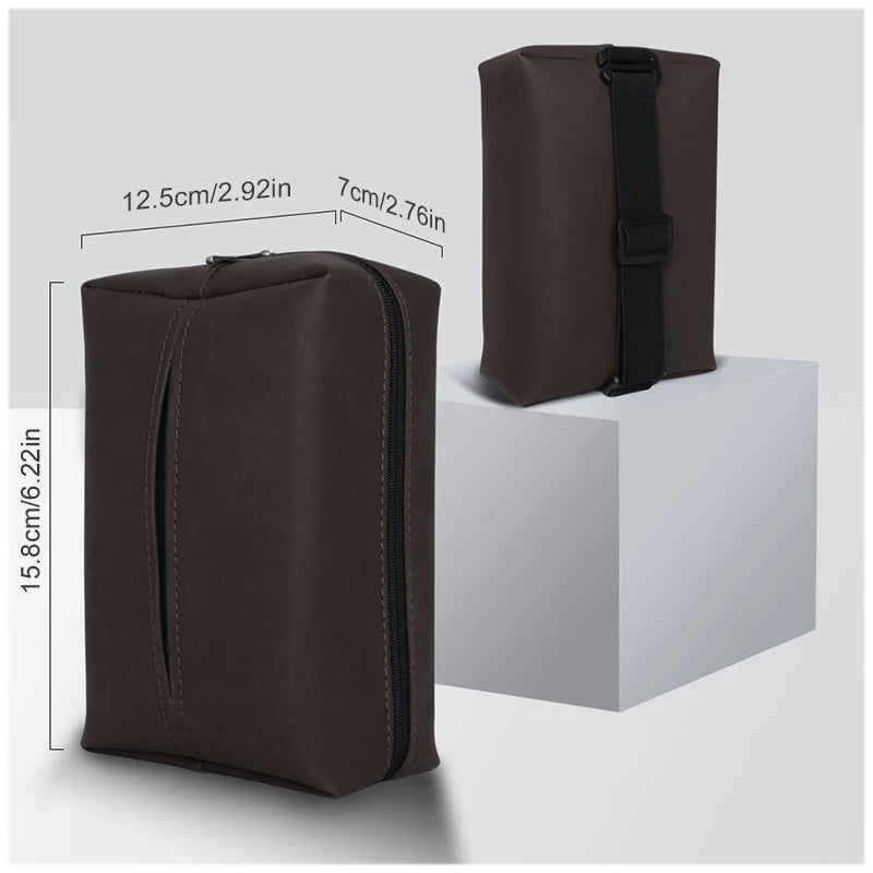 Leather Auto Tissue Holder